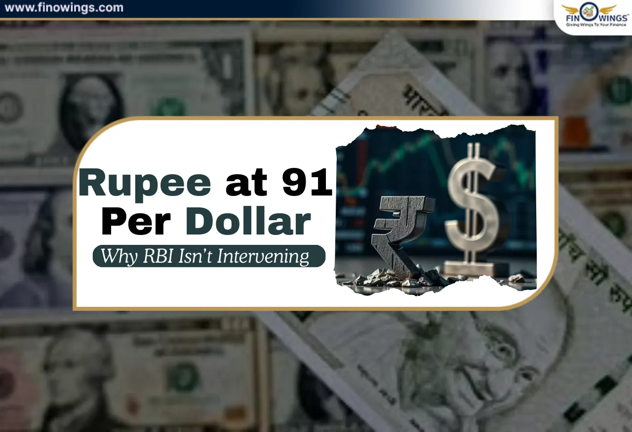 Rupee at 91 Per Dollar: Why RBI Isnâ€™t Intervening? Everything explained!